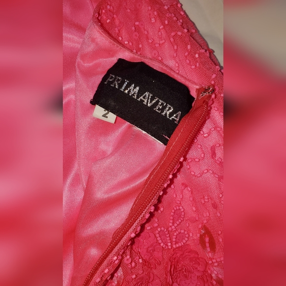 Prom,Formal/semi Primavera Couture 3816 Fitted Sequin Cocktail Dress - Picture 6 of 8